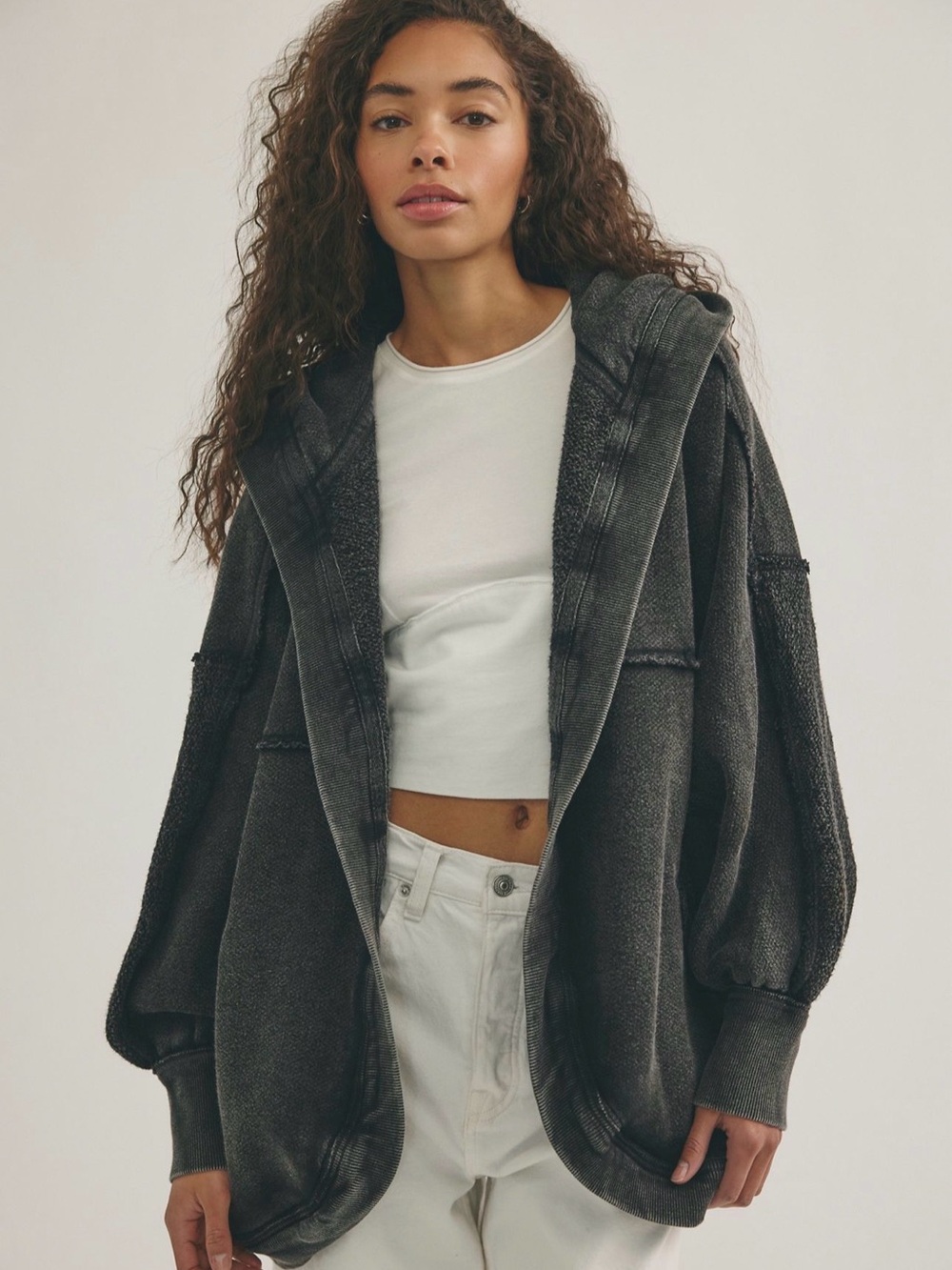 We The Free Forever Yours Cardi - Washed Black